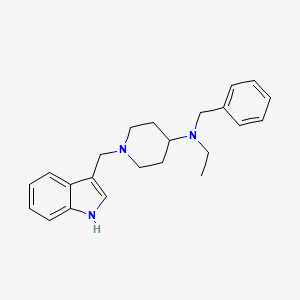 N-benzyl-N-ethyl-1-(1H-indol-3-ylmethyl)piperidin-4-amine