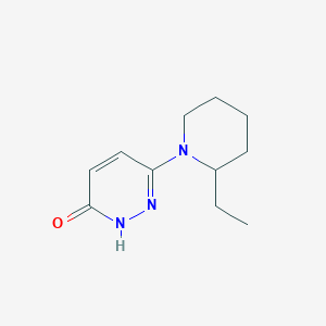 molecular formula C11H17N3O B1492180 6-(2-乙基哌啶-1-基)吡哒嗪-3-醇 CAS No. 2090882-66-7