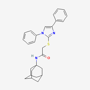 N-1-adamantyl-2-[(1,4-diphenyl-1H-imidazol-2-yl)thio]acetamide