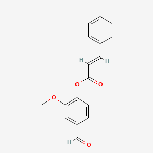 molecular formula C17H14O4 B14921826 4-formyl-2-methoxyphenyl (2E)-3-phenylprop-2-enoate 