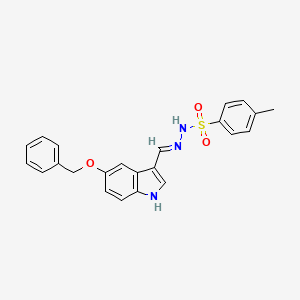 N'-{(E)-[5-(benzyloxy)-1H-indol-3-yl]methylidene}-4-methylbenzenesulfonohydrazide