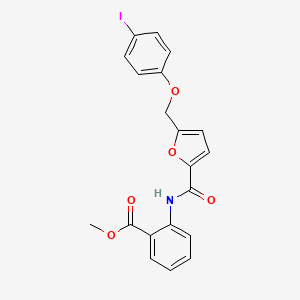 molecular formula C20H16INO5 B14921839 Methyl 2-[({5-[(4-iodophenoxy)methyl]-2-furyl}carbonyl)amino]benzoate 