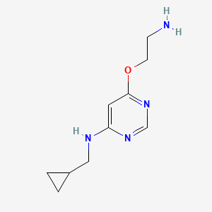 molecular formula C10H16N4O B1492186 6-(2-aminoethoxy)-N-(cyclopropylmethyl)pyrimidin-4-amine CAS No. 2098141-41-2