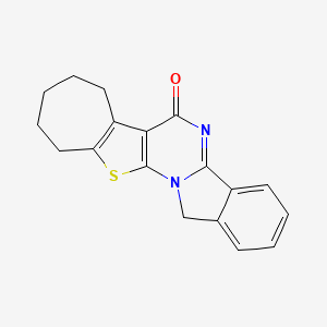 21-thia-2,11-diazapentacyclo[11.8.0.02,10.04,9.014,20]henicosa-1(13),4,6,8,10,14(20)-hexaen-12-one