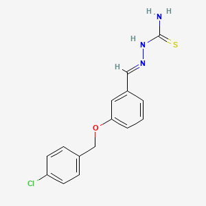 (2E)-2-{3-[(4-chlorobenzyl)oxy]benzylidene}hydrazinecarbothioamide