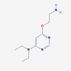 molecular formula C10H18N4O B1492190 6-(2-氨基乙氧基)-N,N-二乙基嘧啶-4-胺 CAS No. 2098085-12-0