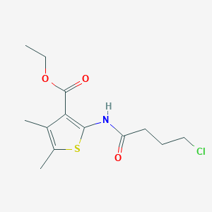 Ethyl 2-[(4-chlorobutanoyl)amino]-4,5-dimethylthiophene-3-carboxylate