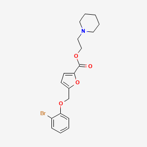 2-(Piperidin-1-yl)ethyl 5-[(2-bromophenoxy)methyl]furan-2-carboxylate