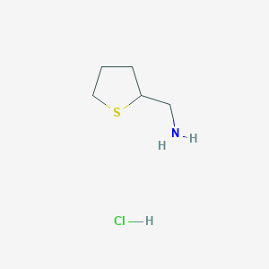 molecular formula C5H12ClNS B1492192 (四氢噻吩-2-基)甲胺盐酸盐 CAS No. 2098067-29-7