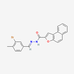 N'-[(E)-(3-bromo-4-methylphenyl)methylidene]naphtho[2,1-b]furan-2-carbohydrazide