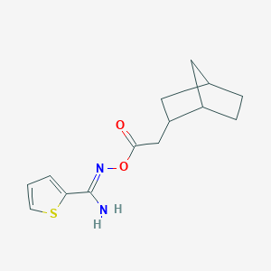 [Amino(thiophen-2-yl)methylidene]amino 2-{bicyclo[2.2.1]heptan-2-yl}acetate