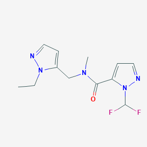 1-(difluoromethyl)-N-[(1-ethyl-1H-pyrazol-5-yl)methyl]-N-methyl-1H-pyrazole-5-carboxamide