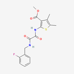 molecular formula C17H17FN2O4S B14922002 Methyl 2-({[(2-fluorobenzyl)amino](oxo)acetyl}amino)-4,5-dimethylthiophene-3-carboxylate 