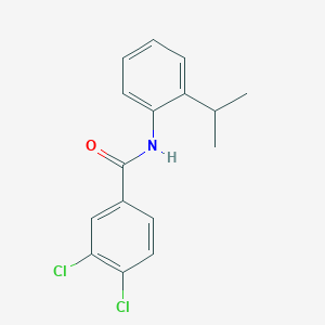 molecular formula C16H15Cl2NO B14922010 3,4-dichloro-N-[2-(propan-2-yl)phenyl]benzamide 