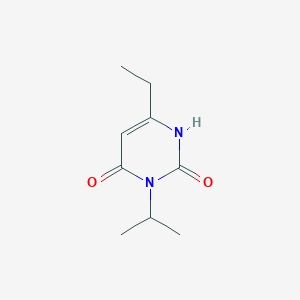 molecular formula C9H14N2O2 B1492202 6-乙基-3-(丙-2-基)-1,2,3,4-四氢嘧啶-2,4-二酮 CAS No. 46152-84-5