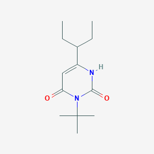 molecular formula C13H22N2O2 B1492208 3-叔丁基-6-(戊-3-基)-1,2,3,4-四氢嘧啶-2,4-二酮 CAS No. 2098103-01-4
