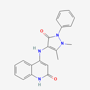 4-[(1,5-dimethyl-3-oxo-2-phenyl-2,3-dihydro-1H-pyrazol-4-yl)amino]quinolin-2(1H)-one