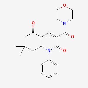 7,7-dimethyl-3-(morpholin-4-ylcarbonyl)-1-phenyl-7,8-dihydroquinoline-2,5(1H,6H)-dione