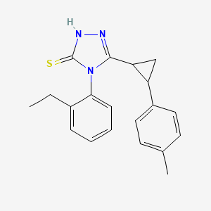 4-(2-ethylphenyl)-5-[2-(4-methylphenyl)cyclopropyl]-4H-1,2,4-triazole-3-thiol