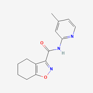 N-(4-methylpyridin-2-yl)-4,5,6,7-tetrahydro-1,2-benzoxazole-3-carboxamide