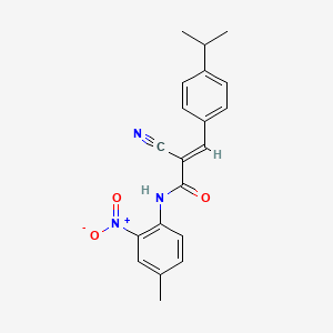 (2E)-2-cyano-N-(4-methyl-2-nitrophenyl)-3-[4-(propan-2-yl)phenyl]prop-2-enamide