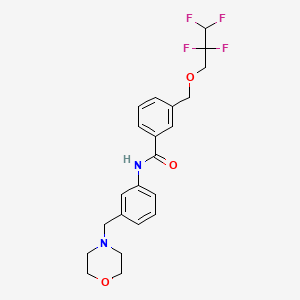 N-[3-(morpholin-4-ylmethyl)phenyl]-3-[(2,2,3,3-tetrafluoropropoxy)methyl]benzamide