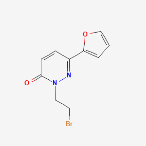 2-(2-Bromoethyl)-6-(furan-2-yl)-2,3-dihydropyridazin-3-one