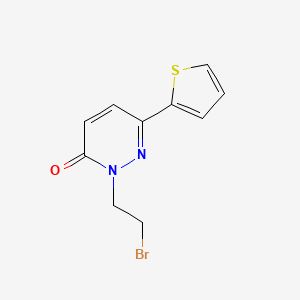 2-(2-Bromoethyl)-6-(thiophen-2-yl)-2,3-dihydropyridazin-3-one