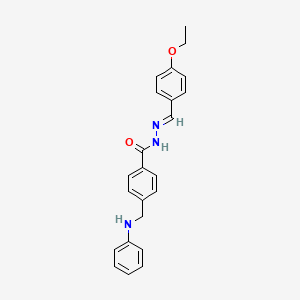 N'-[(E)-(4-ethoxyphenyl)methylidene]-4-[(phenylamino)methyl]benzohydrazide