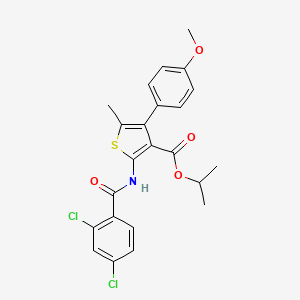 Propan-2-yl 2-{[(2,4-dichlorophenyl)carbonyl]amino}-4-(4-methoxyphenyl)-5-methylthiophene-3-carboxylate