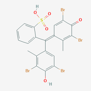 2-[(E)-(3,5-dibromo-4-hydroxy-2-methylphenyl)(3,5-dibromo-2-methyl-4-oxocyclohexa-2,5-dien-1-ylidene)methyl]benzenesulfonic acid