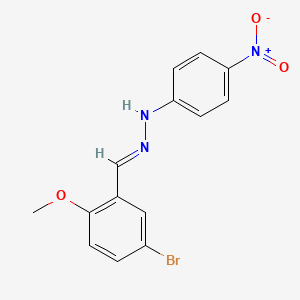 (1E)-1-(5-bromo-2-methoxybenzylidene)-2-(4-nitrophenyl)hydrazine