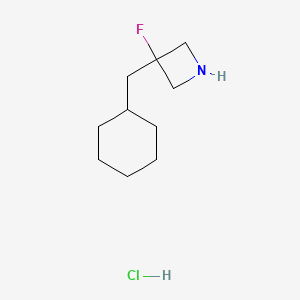 molecular formula C10H19ClFN B1492249 3-(环己基甲基)-3-氟氮杂环丁烷盐酸盐 CAS No. 2097979-55-8