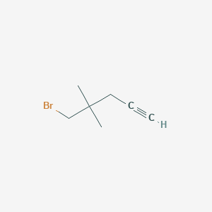 B1492255 5-Bromo-4,4-dimethylpent-1-yne CAS No. 1378680-67-1