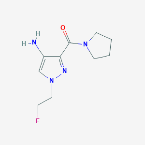 1-(2-Fluoroethyl)-3-(pyrrolidin-1-ylcarbonyl)-1H-pyrazol-4-amine