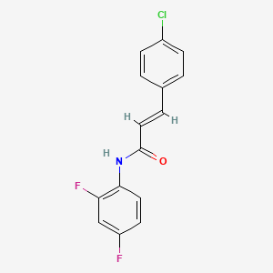 (2E)-3-(4-chlorophenyl)-N-(2,4-difluorophenyl)prop-2-enamide