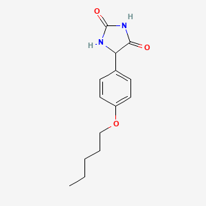 molecular formula C14H18N2O3 B14922598 5-[4-(Pentyloxy)phenyl]imidazolidine-2,4-dione 