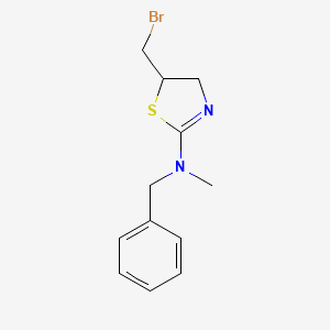 N-benzyl-5-(bromomethyl)-N-methyl-4,5-dihydro-1,3-thiazol-2-amine