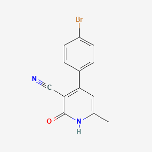 4-(4-Bromophenyl)-6-methyl-2-oxo-1,2-dihydropyridine-3-carbonitrile