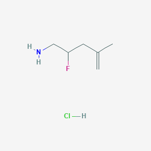 B1492267 2-Fluoro-4-methylpent-4-en-1-amine hydrochloride CAS No. 2097959-90-3