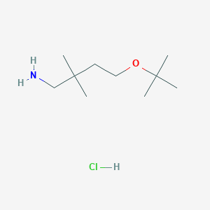 B1492270 4-(Tert-butoxy)-2,2-dimethylbutan-1-amine hydrochloride CAS No. 2098032-17-6