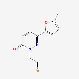 2-(2-Bromoethyl)-6-(5-methylfuran-2-yl)-2,3-dihydropyridazin-3-one