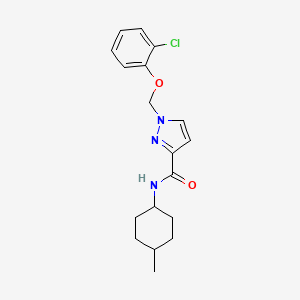 molecular formula C18H22ClN3O2 B14922747 1-[(2-chlorophenoxy)methyl]-N-(4-methylcyclohexyl)-1H-pyrazole-3-carboxamide 