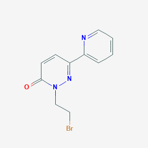 molecular formula C11H10BrN3O B1492275 2-(2-溴乙基)-6-(吡啶-2-基)-2,3-二氢哒嗪-3-酮 CAS No. 2091662-71-2