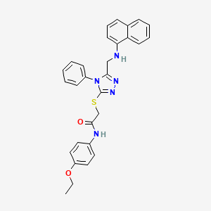 N-(4-ethoxyphenyl)-2-({5-[(naphthalen-1-ylamino)methyl]-4-phenyl-4H-1,2,4-triazol-3-yl}sulfanyl)acetamide