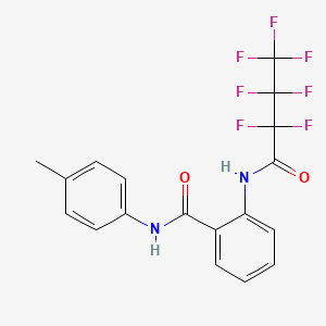 2-[(2,2,3,3,4,4,4-heptafluorobutanoyl)amino]-N-(4-methylphenyl)benzamide