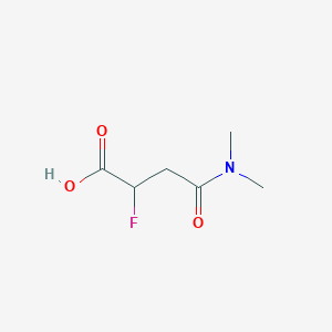 molecular formula C6H10FNO3 B1492278 3-(二甲基氨基甲酰基)-2-氟丙酸 CAS No. 2092087-56-2