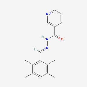 N'-[(E)-(2,3,5,6-tetramethylphenyl)methylidene]pyridine-3-carbohydrazide