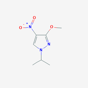 molecular formula C7H11N3O3 B14922788 1-Isopropyl-3-methoxy-4-nitro-1H-pyrazole 