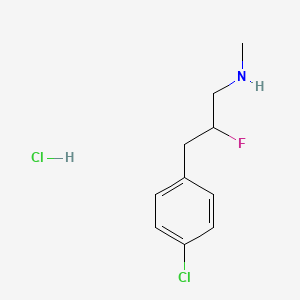 molecular formula C10H14Cl2FN B1492280 [3-(4-Chlorophenyl)-2-fluoropropyl](methyl)amine hydrochloride CAS No. 2097978-59-9